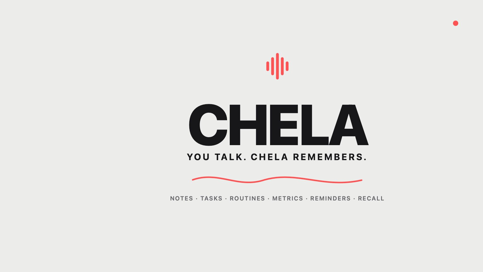 Chela: AI Voice Notes & Habits screenshot 1